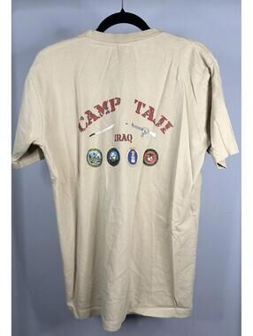 Vintage D Sandhu Operation Iraqi Freedom Camp Taji T-Shirt Men’s Size XL
